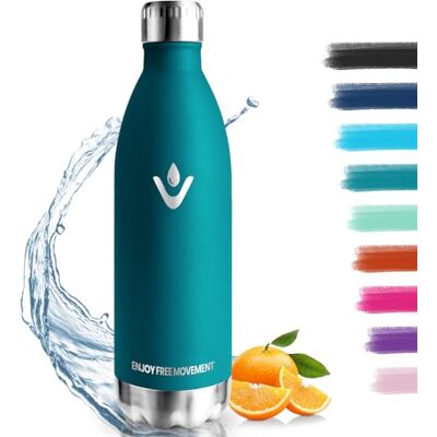 HoneyHolly Edelstahl Trinkflasche, 1L Thermosflasche, BPA-Frei, Trinkflaschen Sport, Auslaufsicher Wasserflasche, Trinkflasche Kohlensäure Geeignet, Flasche, Thermoskanne für Fitness, Fahrrad, Camping HoneyHolly Edelstahl Trinkflasche, 1L Thermosflasche, BPA-Frei, Trinkflaschen Sport, Auslaufsicher Wasserflasche, Trinkflasche Kohlensäure Geeignet, Flasche, Thermoskanne für Fitness, Fahrrad, Camping