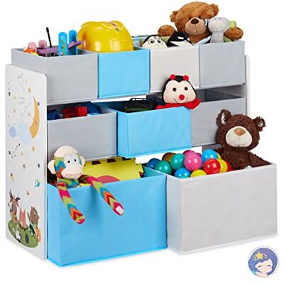 Relaxdays Kinderregal mit 9 Stoffboxen, Lagerfeuer Kindermotiv, Spielzeugregal Organizer HBT 66 x 82,5 x 29,5 cm, bunt Relaxdays Kinderregal mit 9 Stoffboxen, Lagerfeuer Kindermotiv, Spielzeugregal Organizer HBT 66 x 82,5 x 29,5 cm, bunt