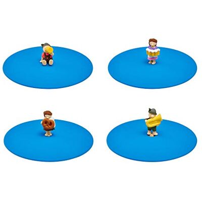 Lurch 210300 Mein Deckel Biergarten 4er Set (Benno Bier, Toni Tuba, Marie Maß, Biggi Bretzel), Glasabdeckung aus 100% BPA-freiem Platin Silikon, Ø 10,5cm Lurch 210300 Mein Deckel Biergarten 4er Set (Benno Bier, Toni Tuba, Marie Maß, Biggi Bretzel), Glasabdeckung aus 100% BPA-freiem Platin Silikon, Ø 10,5cm