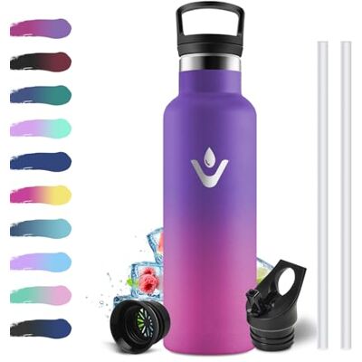 KollyKolla Thermosflasche 500ml, Thermoskanne mit Strohhalm, Trinkflasche Kohlensäure Geeignet, Metall Wasserflasche Doppelwandig Isoliert, BPA-Frei, für Kinder, Schule, Camping, Frauen, Männer, Wandern KollyKolla Thermosflasche 500ml, Thermoskanne mit Strohhalm, Trinkflasche Kohlensäure Geeignet, Metall Wasserflasche Doppelwandig Isoliert, BPA-Frei, für Kinder, Schule, Camping, Frauen, Männer, Wandern