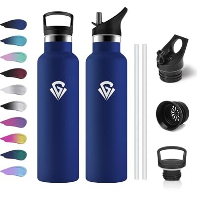 KollyKolla Trinkflasche Edelstahl 750ml, Thermoskanne BPA-Frei, Metall Wasserflasche Doppelwandig Isoliert, Auslaufsichere Wasserflasche Kohlensaeure Geeignet, für Fitness, Schule, Outdoor, Camping, Fahhrad KollyKolla Trinkflasche Edelstahl 750ml, Thermoskanne BPA-Frei, Metall Wasserflasche Doppelwandig Isoliert, Auslaufsichere Wasserflasche Kohlensaeure Geeignet, für Fitness, Schule, Outdoor, Camping, Fahhrad