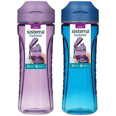 Hydrate Tritan Swift Wasserflasche - 600ml Auslaufsicher BPA-Frei Hydrate Tritan Swift Wasserflasche - 600ml Auslaufsicher BPA-Frei