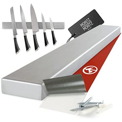 Moritz & Moritz Magnetleiste Messer selbstklebend 40cm Messer Magnetleiste zum Kleben oder Bohren Messerhalter Magnetisch aus Edelstahl Messermagnetschiene für Küchenutensilien Werkzeug Moritz & Moritz Magnetleiste Messer selbstklebend 40cm Messer Magnetleiste zum Kleben oder Bohren Messerhalter Magnetisch aus Edelstahl Messermagnetschiene für Küchenutensilien Werkzeug