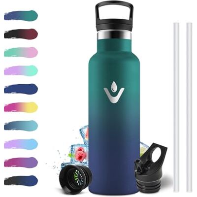 KollyKolla Thermosflasche 500ml, Thermoskanne mit Strohhalm, Trinkflasche Kohlensäure Geeignet, Metall Wasserflasche Doppelwandig Isoliert, BPA-Frei, für Kinder, Schule, Camping, Frauen, Männer, Wandern KollyKolla Thermosflasche 500ml, Thermoskanne mit Strohhalm, Trinkflasche Kohlensäure Geeignet, Metall Wasserflasche Doppelwandig Isoliert, BPA-Frei, für Kinder, Schule, Camping, Frauen, Männer, Wandern