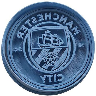 Cuticuter Manchester City Fußballmannschaft, Blau, 8 x 7 x 1,5 cm Cuticuter Manchester City Fußballmannschaft, Blau, 8 x 7 x 1,5 cm