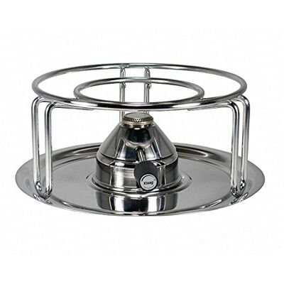Kisag Rechaud CLASSIC SILVER Ø19,5×10 cm mit Sicherheitsgasbrenner 1kW, Stövchen Edelstahl 18/10 für Fondue, Flamme stufenlos regulierbar, leicht zu reinigen, Swiss Design Speisenwärmer Kisag Rechaud CLASSIC SILVER Ø19,5×10 cm mit Sicherheitsgasbrenner 1kW, Stövchen Edelstahl 18/10 für Fondue, Flamme stufenlos regulierbar, leicht zu reinigen, Swiss Design Speisenwärmer