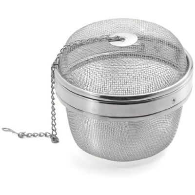 Weis Tee-Gewürzkugel aus Edelstahl in der Farbe Silber, Maße: 12cm x 12cm x 10cm, 14911 Weis Tee-Gewürzkugel aus Edelstahl in der Farbe Silber, Maße: 12cm x 12cm x 10cm, 14911