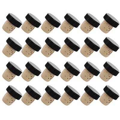 Westmark , Griffkorken, 24 Stück, für Flaschen von 0,7 1 l, Naturkork/Kunststoff, Hellbraun/Schwarz, 482020E3 Westmark , Griffkorken, 24 Stück, für Flaschen von 0,7 1 l, Naturkork/Kunststoff, Hellbraun/Schwarz, 482020E3