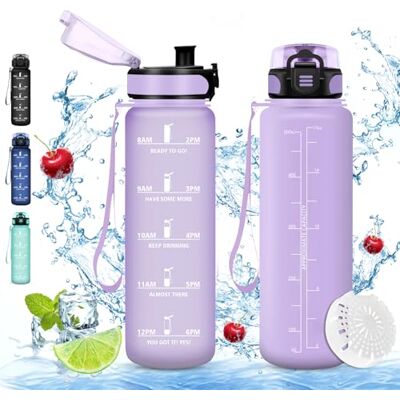 Vikaster Sport trinkflasche, 0.5l BPA-frei trinkflasche, Trinkflasche Fahrrad, Auslaufsicher, Flasche Kohlensäure Geeignet, Trinkflaschen sport für Fahrrad, Fitness, Schule, Kinder, Outdoor Vikaster Sport trinkflasche, 0.5l BPA-frei trinkflasche, Trinkflasche Fahrrad, Auslaufsicher, Flasche Kohlensäure Geeignet, Trinkflaschen sport für Fahrrad, Fitness, Schule, Kinder, Outdoor