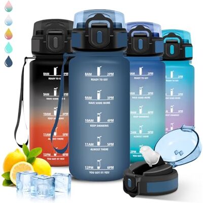 Grsta Trinkflasche- 0.5l- Trinkflasche Kinder, Wasserflasche mit Strohhalm, Leicht zu Reinigen, Wasserflasche Auslaufsicher, Mit Motivierendem Slogan, Flasche mit Zeitmarkierung, Flasche für Schule, Büro Grsta Trinkflasche- 0.5l- Trinkflasche Kinder, Wasserflasche mit Strohhalm, Leicht zu Reinigen, Wasserflasche Auslaufsicher, Mit Motivierendem Slogan, Flasche mit Zeitmarkierung, Flasche für Schule, Büro