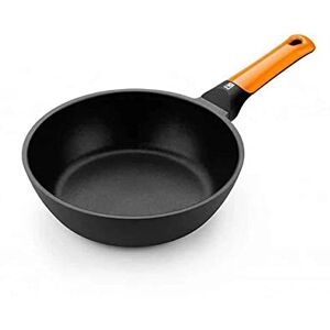 BRA Efficient Orange Tiefe tpfanne 24 cm, Aluminiumguss mit Platinum Plus-Antihaftbeschichtung, für alle Herdarten einschließlich Induktion geeignet, PFOA-frei BRA Efficient Orange Tiefe tpfanne 24 cm, Aluminiumguss mit Platinum Plus-Antihaftbeschichtung, für alle Herdarten einschließlich Induktion geeignet, PFOA-frei