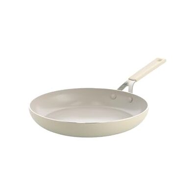 KitchenAid Aluminium Bratpfanne 28 Cm, Keramik-Antihaftbeschichtung Ohne PFAS, Induktion, Backofenfest Bis 160 °C, Creme KitchenAid Aluminium Bratpfanne 28 Cm, Keramik-Antihaftbeschichtung Ohne PFAS, Induktion, Backofenfest Bis 160 °C, Creme
