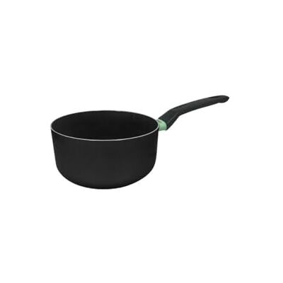 FACKELMANN 688139 Kochtopf für alle Herdarten, 16 cm, Antihaftbeschichtung, Keramikbeschichtung, PFAS-frei, Induktion, Aluminium, Schwarz, Grün, 16 cm FACKELMANN 688139 Kochtopf für alle Herdarten, 16 cm, Antihaftbeschichtung, Keramikbeschichtung, PFAS-frei, Induktion, Aluminium, Schwarz, Grün, 16 cm