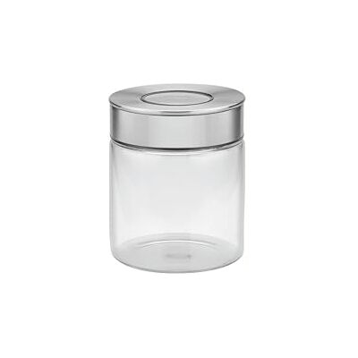 Tramontina Vorratsglas, Ø 10 cm, 0,7 l, Edelstahldeckel, Glas, Transparent, 61227-020, 0,7 Liter Tramontina Vorratsglas, Ø 10 cm, 0,7 l, Edelstahldeckel, Glas, Transparent, 61227-020, 0,7 Liter