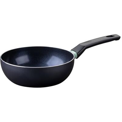 FACKELMANN Wokpfanne Brandao Ø 20 cm aus recyceltem Aluminium, PFAS-freie Keramikbeschichtung, ergonomischer Griff, Reinigung per Hand, Schwarz FACKELMANN Wokpfanne Brandao Ø 20 cm aus recyceltem Aluminium, PFAS-freie Keramikbeschichtung, ergonomischer Griff, Reinigung per Hand, Schwarz