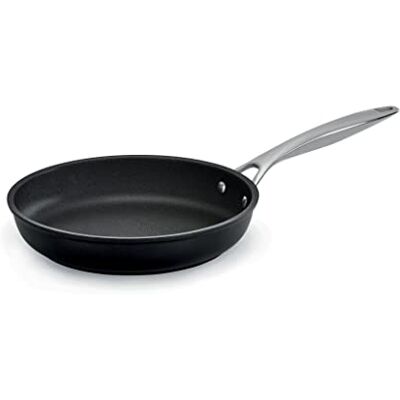 Barazzoni Black Titan Pro, Bratpfanne ø28 cm, Griff aus genietetem Stahl, Antihaftbeschichtung Titan Pro (5 Schichten), Induktionsgeeignet, Made in Italy Barazzoni Black Titan Pro, Bratpfanne ø28 cm, Griff aus genietetem Stahl, Antihaftbeschichtung Titan Pro (5 Schichten), Induktionsgeeignet, Made in Italy