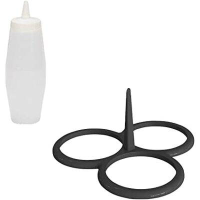 patisse 719232 Set Backform für 3 Blinis/Mini-Krêpes/Pfannkuchen, Silikon, Starflex Schwarz, Ø 10 cm mit Skala 350 ml patisse 719232 Set Backform für 3 Blinis/Mini-Krêpes/Pfannkuchen, Silikon, Starflex Schwarz, Ø 10 cm mit Skala 350 ml