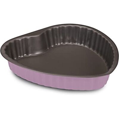 Guardini , Herzform 25 x 25 cm, Stahl mit Antihaftbeschichtung, Rosa, Made in Italy, Linie Bon Ton Guardini , Herzform 25 x 25 cm, Stahl mit Antihaftbeschichtung, Rosa, Made in Italy, Linie Bon Ton