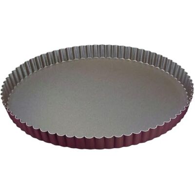 Gobel Tortenform gerillt rund Antihaftbeschichtet Fixer Boden Professionelle Qualität 32x32x2,8 cm Made in France Gobel Tortenform gerillt rund Antihaftbeschichtet Fixer Boden Professionelle Qualität 32x32x2,8 cm Made in France