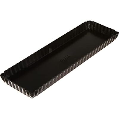 IBILI Moka 823036 Backform, rechteckig, mit herausnehmbarem Boden, Stahl, mit Antihaftbeschichtung, 36 x 13 cm IBILI Moka 823036 Backform, rechteckig, mit herausnehmbarem Boden, Stahl, mit Antihaftbeschichtung, 36 x 13 cm