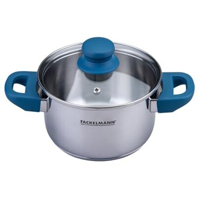 FACKELMANN Edelstahl Kochtopf Essential Ø 16 cm, 1,5 L Füllvolumen FACKELMANN Edelstahl Kochtopf Essential Ø 16 cm, 1,5 L Füllvolumen