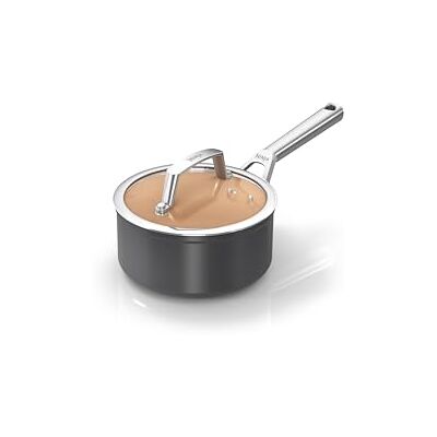Ninja CW90216UK Keramik-Kochtopf mit Deckel, antihaftbeschichtet (ohne PFAs, PFOA, Blei oder Cadmium), Induktionskompatibel, Edelstahlgriff, ofenfest bis 285 °C, Terrakotta und Grau Ninja CW90216UK Keramik-Kochtopf mit Deckel, antihaftbeschichtet (ohne PFAs, PFOA, Blei oder Cadmium), Induktionskompatibel, Edelstahlgriff, ofenfest bis 285 °C, Terrakotta und Grau