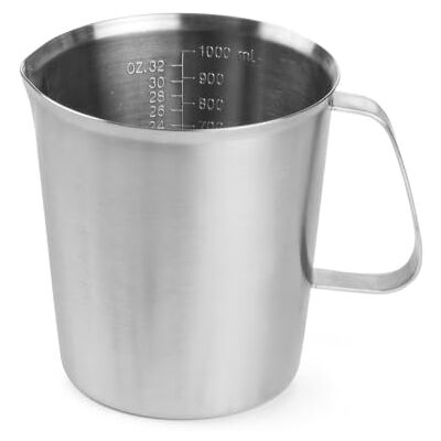 HENDI Messbecher, Schwere Ausführung, 1L, ø120x(H)135mm, Edelstahl HENDI Messbecher, Schwere Ausführung, 1L, ø120x(H)135mm, Edelstahl