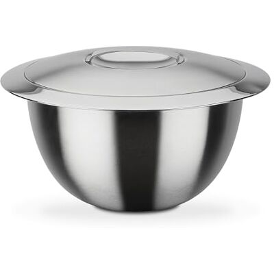 GSW Servier-Thermoschüssel – hochwertige Servierschüssel mit Deckel, 5 Liter Volumen, doppelwandige Isolierung warm und kalt – 26cm Durchmesser, Edelstahl, Silber GSW Servier-Thermoschüssel – hochwertige Servierschüssel mit Deckel, 5 Liter Volumen, doppelwandige Isolierung warm und kalt – 26cm Durchmesser, Edelstahl, Silber