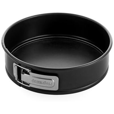 GreenPan Bistro Springform Ø 24 cm, Runde Backform, Gesunde Keramik Antihaftbeschichtung, PFAS-frei, Kratzfest, Auslaufsicher, Langlebiges Backgeschirr, Leicht zu Reinigen, Schwarz GreenPan Bistro Springform Ø 24 cm, Runde Backform, Gesunde Keramik Antihaftbeschichtung, PFAS-frei, Kratzfest, Auslaufsicher, Langlebiges Backgeschirr, Leicht zu Reinigen, Schwarz