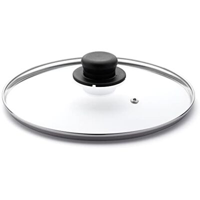 Zanetti Glasdeckel mit Knauf für Töpfe und Pfannen, Durchmesser 36 cm Zanetti Glasdeckel mit Knauf für Töpfe und Pfannen, Durchmesser 36 cm