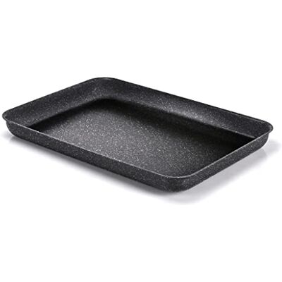 Moneta Etnea Bräter mit Antihaftbeschichtung, Steinoptik, Schwarz, 40 x 28 cm Moneta Etnea Bräter mit Antihaftbeschichtung, Steinoptik, Schwarz, 40 x 28 cm