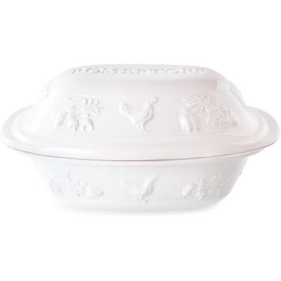 Romertopf Römertopf Bräter RUSTICO für 4 Person 3 Liter Schmortopf mit Deckel aus Keramik Zum Schmoren, Braten und Dampfgaren Backofengeeignet Romertopf Römertopf Bräter RUSTICO für 4 Person 3 Liter Schmortopf mit Deckel aus Keramik Zum Schmoren, Braten und Dampfgaren Backofengeeignet