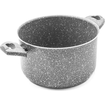 Zanetti , Antihaft-Topf mit Griffen aus seltenem Stein, 22 cm Zanetti , Antihaft-Topf mit Griffen aus seltenem Stein, 22 cm