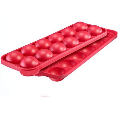 Westmark 12er CakePop-Backform mit Antihaft-Effekt, Silikon, Rot, 30242260 Westmark 12er CakePop-Backform mit Antihaft-Effekt, Silikon, Rot, 30242260