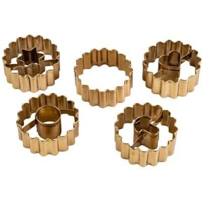 Dr. Oetker Holiday Joy Linzer Ausstechformen-Set 5-teilig Ø 3,5 x 1,5 cm Dr. Oetker Holiday Joy Linzer Ausstechformen-Set 5-teilig Ø 3,5 x 1,5 cm