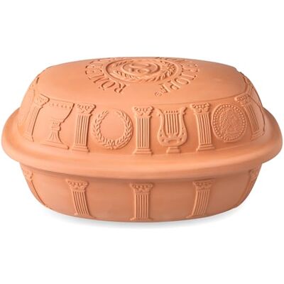 Romertopf Römertopf Bräter 50 Jahre Jubiläums-Edition, 5 Liter Gänsebräter aus Naturton, ofenfest, hitzebeständig, Dampfgarprinzip für saftige Braten, ideal für Festtagsessen bis 8 Personen Romertopf Römertopf Bräter 50 Jahre Jubiläums-Edition, 5 Liter Gänsebräter aus Naturton, ofenfest, hitzebeständig, Dampfgarprinzip für saftige Braten, ideal für Festtagsessen bis 8 Personen