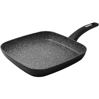 Zanetti Durapietra Black Grillpfanne, antihaftbeschichtet, auch für Induktion, 28 x 28 cm, dunkelgrau metallic Zanetti Durapietra Black Grillpfanne, antihaftbeschichtet, auch für Induktion, 28 x 28 cm, dunkelgrau metallic