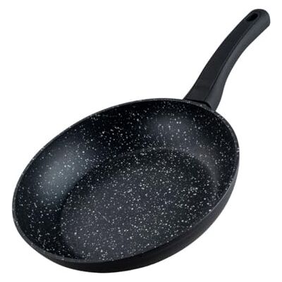 FACKELMANN Bratpfanne Marble 2.0 24 cm, Antihaft-Pfanne aus 90% recyceltem Aluminium mit ergonomischem Kunststoff-Griff, kleine Induktionspfanne zum Kochen & Anbraten FACKELMANN Bratpfanne Marble 2.0 24 cm, Antihaft-Pfanne aus 90% recyceltem Aluminium mit ergonomischem Kunststoff-Griff, kleine Induktionspfanne zum Kochen & Anbraten