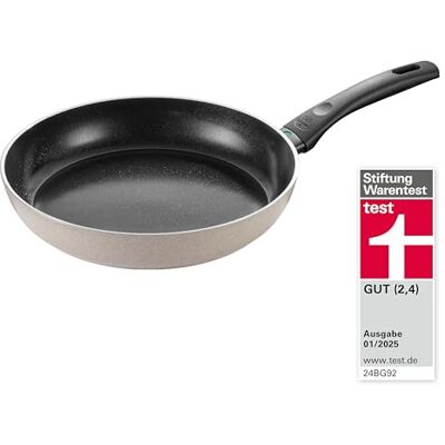 BALLARINI Ledro Bratpfanne 28 cm, Keramik Antihaftbeschichtung, Recyceltes Aluminium, Induktion, Made in Italy, Beige BALLARINI Ledro Bratpfanne 28 cm, Keramik Antihaftbeschichtung, Recyceltes Aluminium, Induktion, Made in Italy, Beige