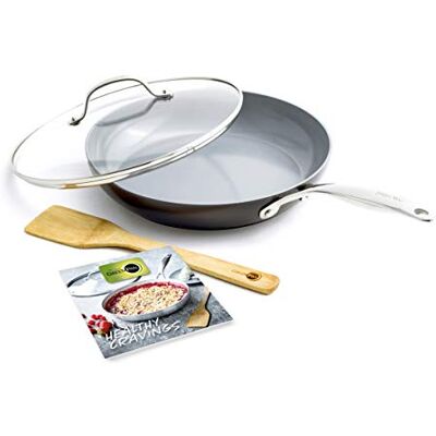 GreenPan Valencia Pro Aluminium-Pfanne mit Deckel Ø28cm PFAS-frei Induktion Ofenfest bis 220 Grad Spülmaschinenfest Edelstahlgriffe Grau GreenPan Valencia Pro Aluminium-Pfanne mit Deckel Ø28cm PFAS-frei Induktion Ofenfest bis 220 Grad Spülmaschinenfest Edelstahlgriffe Grau