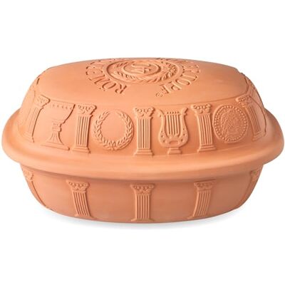 Romertopf Römertopf Bräter 40 Jahre Jubiläum 3,5 L Schmortopf, Terrakotta Jubiläums-Edition für 6 Personen, oval, zum Schmoren, Braten und Dampfgaren im Backofen, spülmaschinengeeignet Romertopf Römertopf Bräter 40 Jahre Jubiläum 3,5 L Schmortopf, Terrakotta Jubiläums-Edition für 6 Personen, oval, zum Schmoren, Braten und Dampfgaren im Backofen, spülmaschinengeeignet