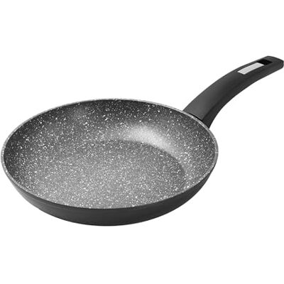 Zanetti , Durapietra Black, Antihaft-Pfanne, geeignet für alle Herdarten, einschließlich Induktion, stabiler Boden, dicke Beschichtung, Soft-Touch-Griff, Durchmesser 30 cm Zanetti , Durapietra Black, Antihaft-Pfanne, geeignet für alle Herdarten, einschließlich Induktion, stabiler Boden, dicke Beschichtung, Soft-Touch-Griff, Durchmesser 30 cm
