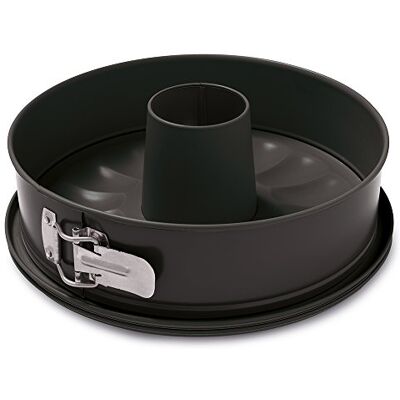 Guardini Gardenia, Springform mit 2 Böden 24 cm, Boden mit Auslaufschutz, Stahl mit Antihaftbeschichtung, Farbe Schwarz Guardini Gardenia, Springform mit 2 Böden 24 cm, Boden mit Auslaufschutz, Stahl mit Antihaftbeschichtung, Farbe Schwarz