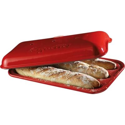 Emile Henry Baguettesvorm E-box 390x240mm Interhal 9506-34 Grand Cru Emile Henry Baguettesvorm E-box 390x240mm Interhal 9506-34 Grand Cru
