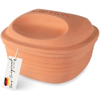 Romertopf Römertopf Multibräter quadratisch aus Naturton, 2 Liter, ca. 23 x 23 x 16,5 cm, Keramikbräter für 4 Personen, fettfrei garen im Ofen, für Aufläufe, Brot und Braten Romertopf Römertopf Multibräter quadratisch aus Naturton, 2 Liter, ca. 23 x 23 x 16,5 cm, Keramikbräter für 4 Personen, fettfrei garen im Ofen, für Aufläufe, Brot und Braten