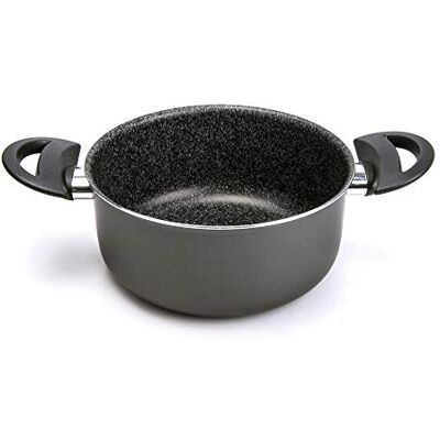 ALLUFLON Tradition Italien Kasserolle, Aluminium, schwarz, 20 cm - Sauciere ALLUFLON Tradition Italien Kasserolle, Aluminium, schwarz, 20 cm - Sauciere