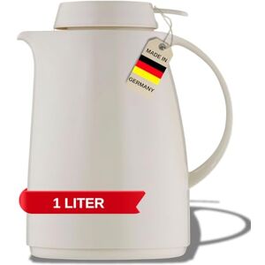 Helios Servitherm Thermoskanne Weiß 1,0L – 6h Heiß Hält Getränke heiß & kalt – Einhandbedienung Robustes Design für Kaffee & Tee Helios Servitherm Thermoskanne Weiß 1,0L – 6h Heiß Hält Getränke heiß & kalt – Einhandbedienung Robustes Design für Kaffee & Tee
