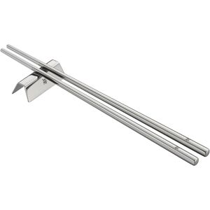WMF Nuova Chopstick 6-teilig, Essstäbchen mit Besteckbänkchen für 2 Personen Cromargan Edelstahl rostfrei poliert spülmaschinengeeignet WMF Nuova Chopstick 6-teilig, Essstäbchen mit Besteckbänkchen für 2 Personen Cromargan Edelstahl rostfrei poliert spülmaschinengeeignet