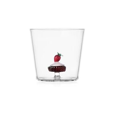 Ichendorf Milano Tumbler Erdbeerkuche, Kollektion Patisserie, 30 cl, Borosilikatglas, handgefertigt Ichendorf Milano Tumbler Erdbeerkuche, Kollektion Patisserie, 30 cl, Borosilikatglas, handgefertigt