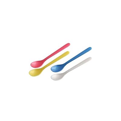 FACKELMANN 41510- 6 wiederverwendbar Eierlöffel, Frühstückslöffel, 14 cm, Farblich sortiert, Kunststoff FACKELMANN 41510- 6 wiederverwendbar Eierlöffel, Frühstückslöffel, 14 cm, Farblich sortiert, Kunststoff
